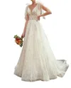 Ivoire By Kitty Chen Hana Boho A-line Dress In Ivory/toffee In Multi