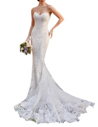 Ivoire By Kitty Chen Kate Fit And Flare Wedding Dress In Ivory In White