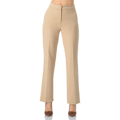 Ivonne Beige Tailored Trousers In Sand