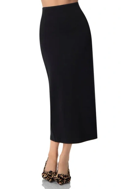 Ivonne Black Midi Skirt