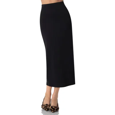 Ivonne Black Midi Skirt