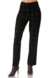 Ivonne Black Tailored Straight-leg Trousers In Black