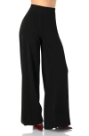 Ivonne Corduroy High-waisted Wide-leg Trousers In Black