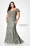 Ivonne D 221d42 Long Formal Evening Mother Of The Bride Dress In Brown