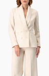 Ivonne Double-breasted Blazer With Smooth Finish In Multi