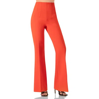 Ivonne Flared Pants With Pockets In Orange