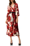 Ivonne Floral Maxi Wrap Dress With Belt