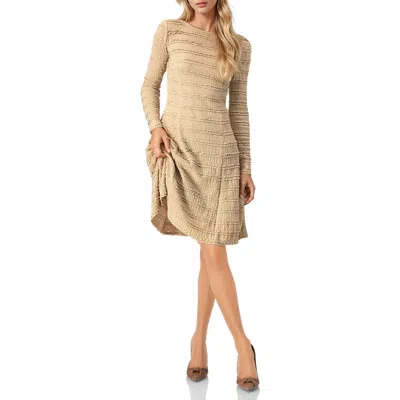 Ivonne Knitted Dress With Long Sleeves In Brown