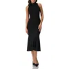 Ivonne Knitted Midi Dress In Black