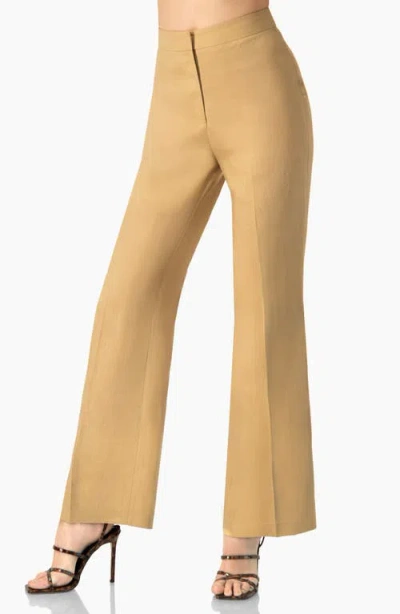 Ivonne Linen Straight Leg Wide Pants In Multi