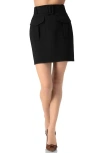 Ivonne Plain Skirt With Pockets In Black