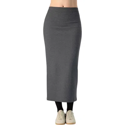 Ivonne Pull-on Jersey Maxi Pencil Skirt In Gray
