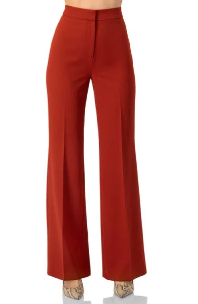 Ivonne Semi-flared Trousers In Orange