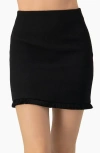 Ivonne Short Skirt With Fringe Details In Black