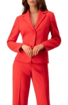 Ivonne Single-button Blazer In Red