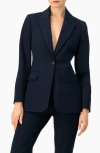 Ivonne Single-button Blazer In Blue