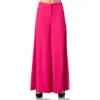 Ivonne Solid Wide-leg Trousers In Red