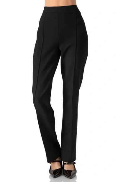 Ivonne Straight Cut Black Pants