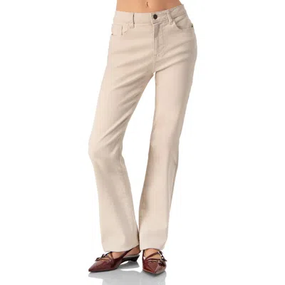 Ivonne Straight One-button Chinos In Sand