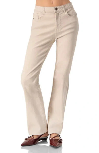 Ivonne Straight One-button Chinos In Sand