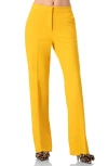 Ivonne Tailored Yellow Straight-leg Pants In Yellow