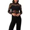 Ivonne Textured Straight Blouse In Black