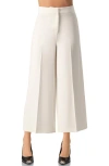 Ivonne Wide-leg Cropped Culotte In White