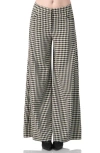 Ivonne Wide-leg Houndstooth Pants In Neutral