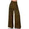 Ivonne Wide-leg Polka Dot Pants In Black