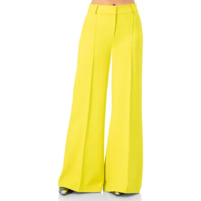 Ivonne Wide-leg  Trousers With Side Pockets In Green