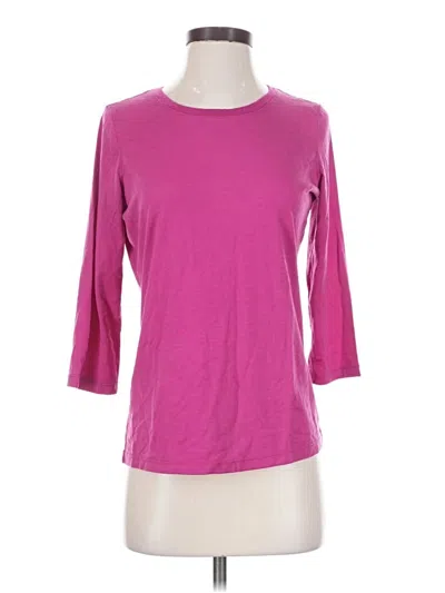 Pre-owned Ivory Ella 3/4 Sleeve Top Pink Boatneck Tops