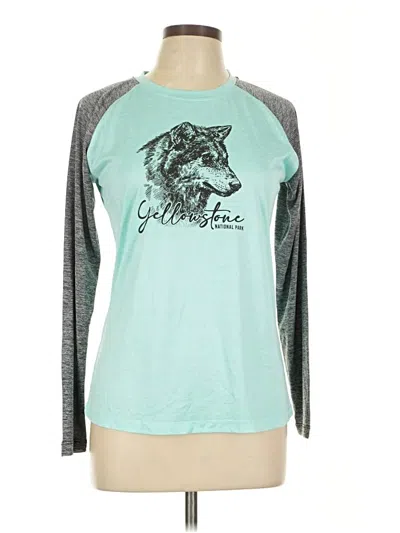 Pre-owned Ivory Ella 3/4 Sleeve T-shirt In Teal