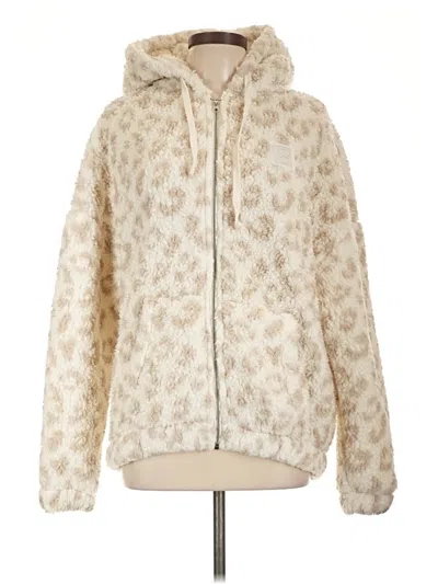 Pre-owned Ivory Ella Faux Fur Jacket In Ivory