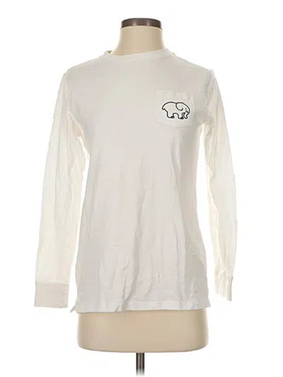 Pre-owned Ivory Ella Long Sleeve T-shirt In White