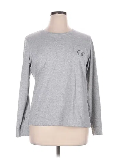 Pre-owned Ivory Ella Long Sleeve T-shirt In Gray