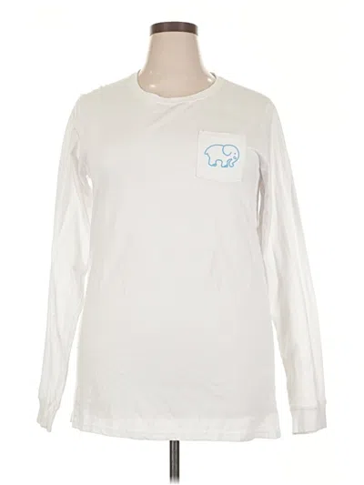 Pre-owned Ivory Ella Long Sleeve T-shirt In Ivory