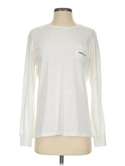 Pre-owned Ivory Ella Long Sleeve T-shirt In Ivory