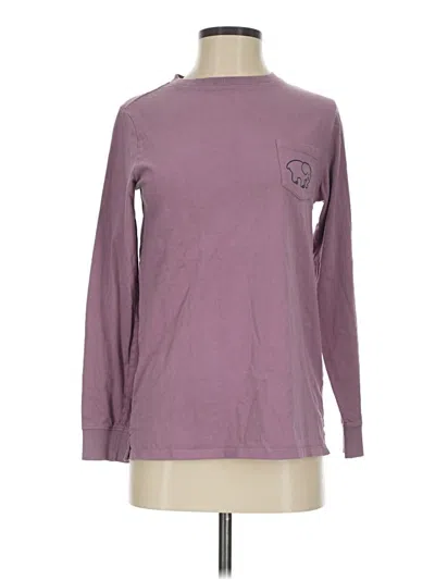 Pre-owned Ivory Ella Long Sleeve T-shirt In Purple