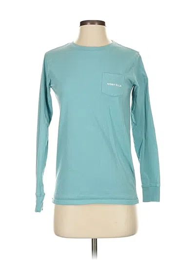 Pre-owned Ivory Ella Long Sleeve T-shirt In Teal