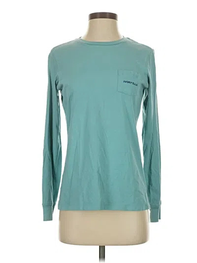 Pre-owned Ivory Ella Long Sleeve T-shirt In Teal
