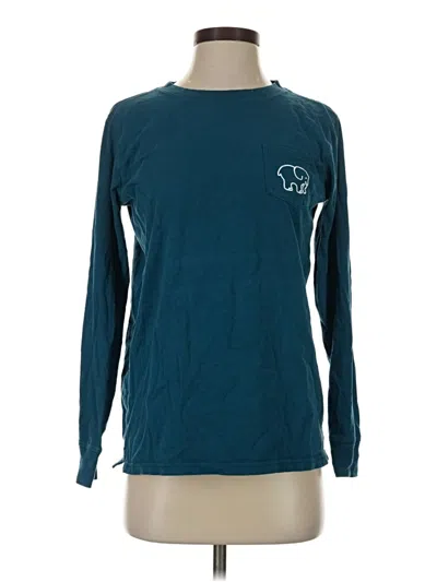 Pre-owned Ivory Ella Long Sleeve T-shirt In Teal