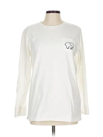 Pre-owned Ivory Ella Long Sleeve T-shirt In White