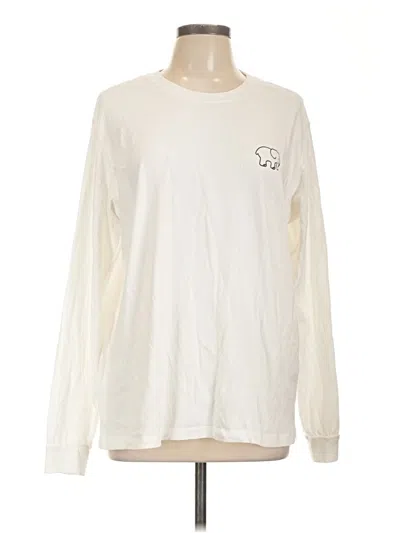 Pre-owned Ivory Ella Long Sleeve T-shirt In White