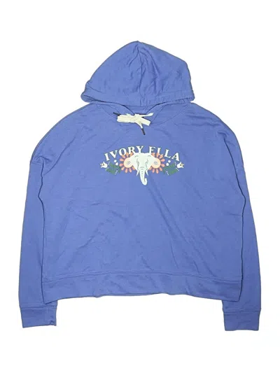 Pre-owned Ivory Ella Kids' Pullover Hoodie In Blue