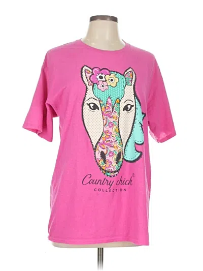 Pre-owned Ivory Ella Short Sleeve T-shirt In Pink