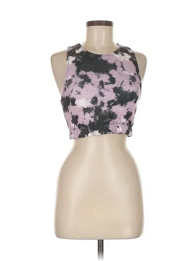 Pre-owned Ivory Ella Tank Top Purple Halter Neckline Tops