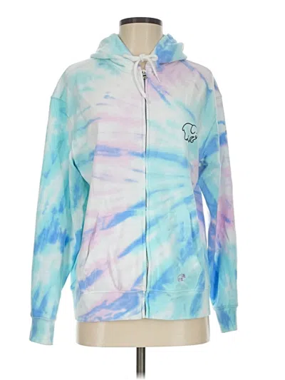 Pre-owned Ivory Ella Zip Up Hoodie In Blue