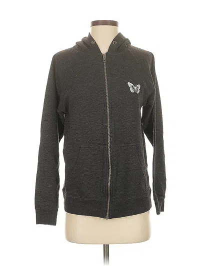 Pre-owned Ivory Ella Zip Up Hoodie In Gray
