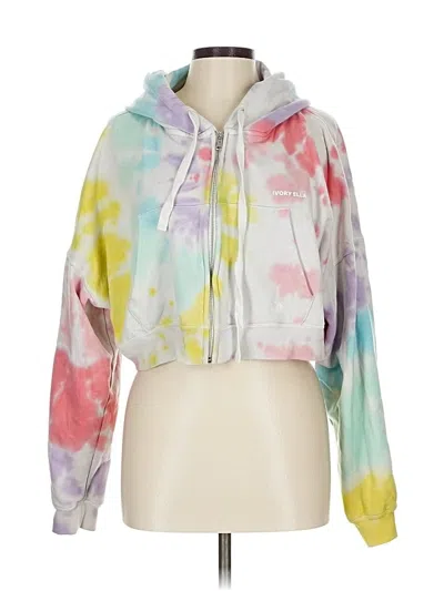 Pre-owned Ivory Ella Zip Up Hoodie In Pink