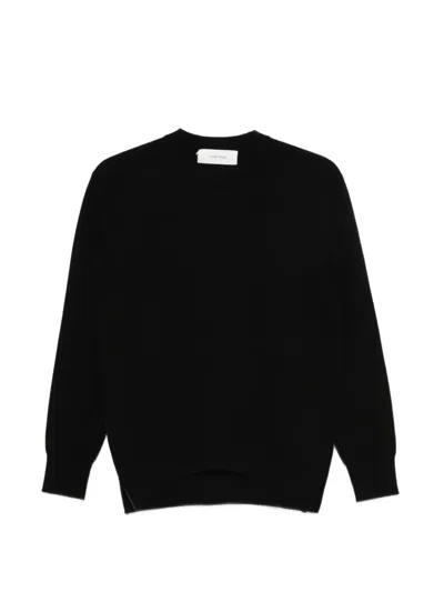 Ivory Paris Crew-neck Sweater In Black